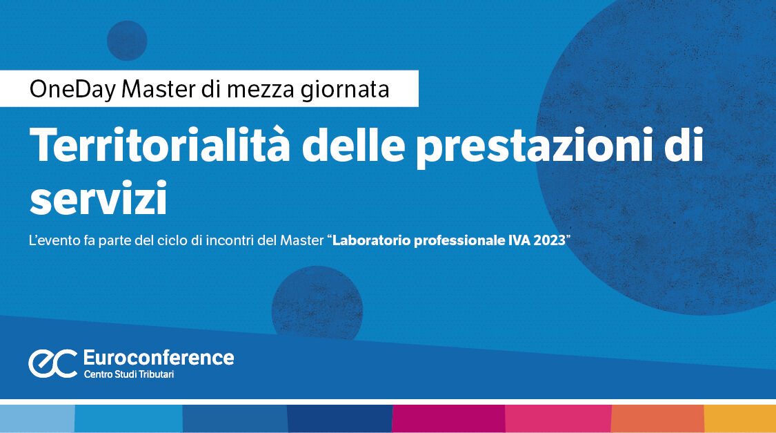 Immagine Territorialità delle prestazioni di servizi | Euroconference